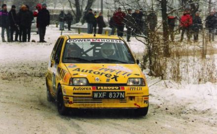 Jacek Sikora i Marek Kaczmarek - Fiat Cinquecento Sporting.